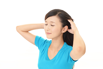 頭皮のセルフケア② 頭皮を引き上げる