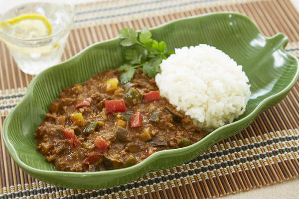 夏野菜キーマカレー