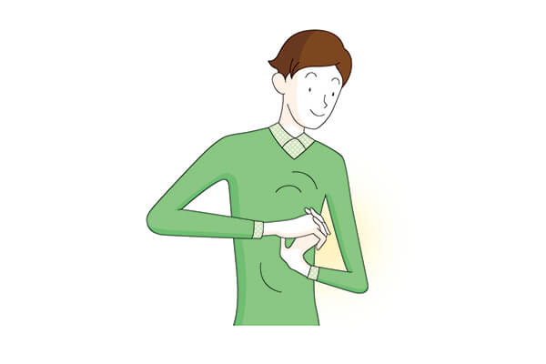 手の甲をほぐす