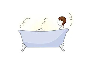 お風呂に浸かる